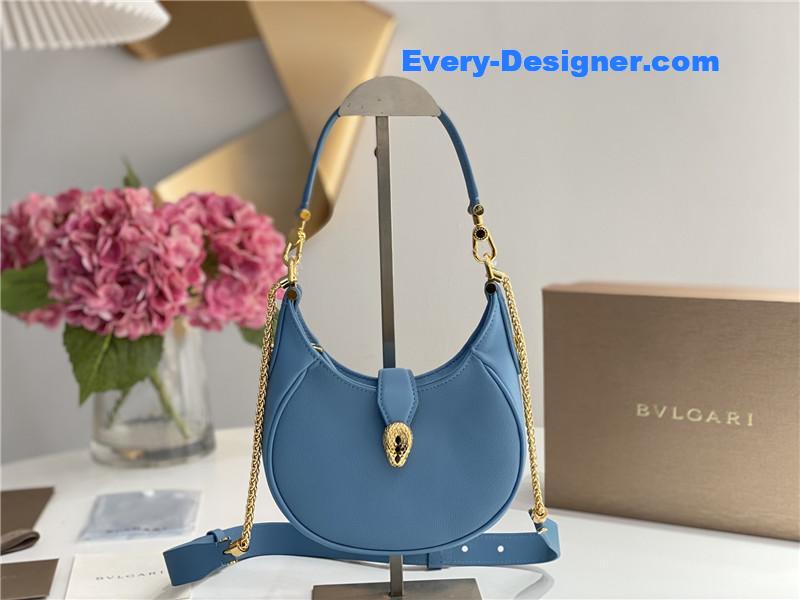 Bv1g*ai mini serpenti leather hobo bag