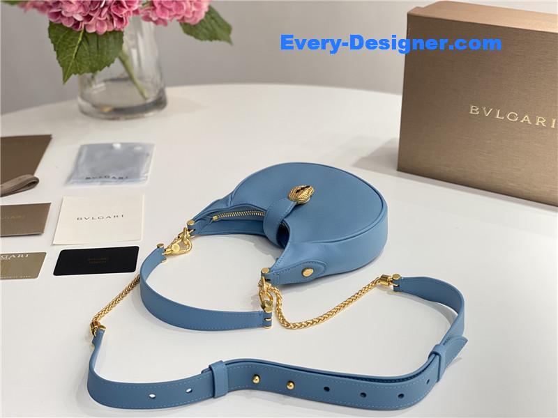 Bv1g*ai mini serpenti leather hobo bag
