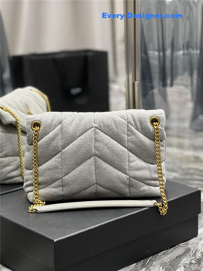 Y51 loulou puffer bag denim