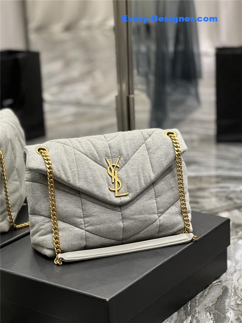 Y51 loulou puffer bag denim