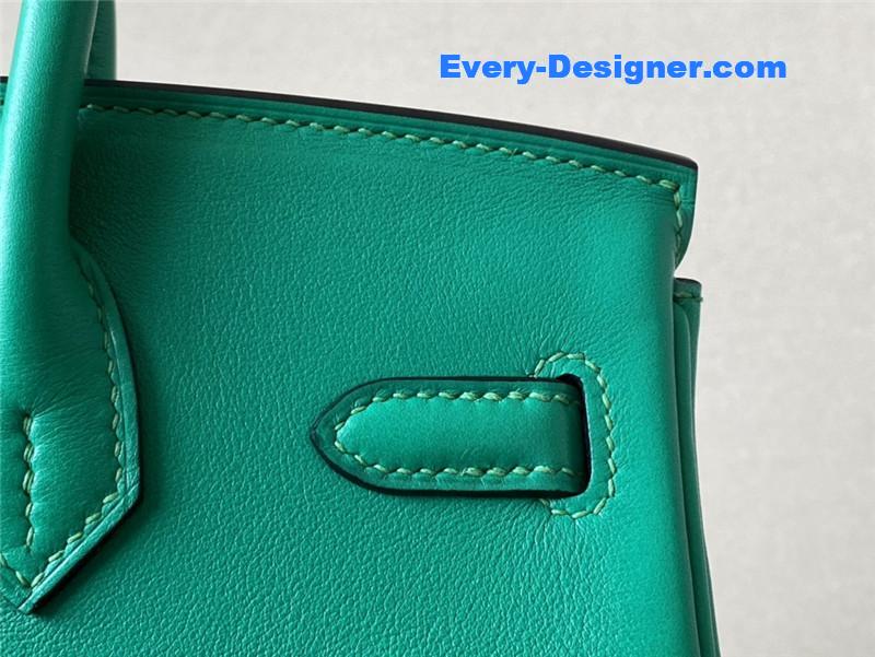 H**me5 green swift birkin 25 bag