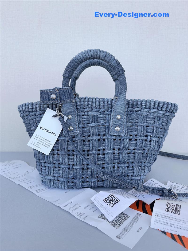 Ba1en*iaga bistro basket denim