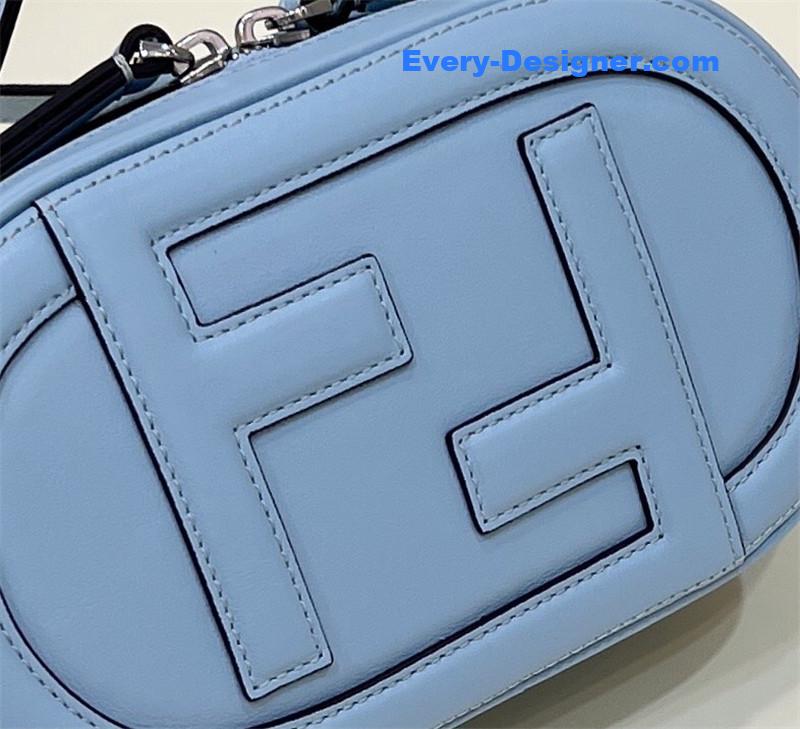 F**di logo suede camera bag