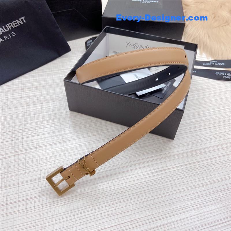 Y51 logo leather belt
