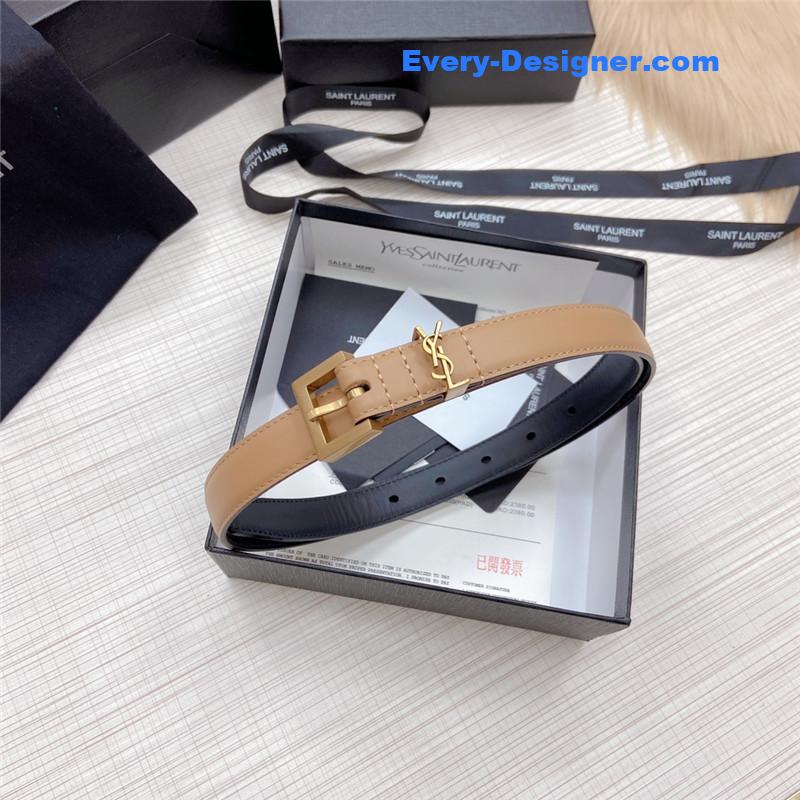 Y51 logo leather belt