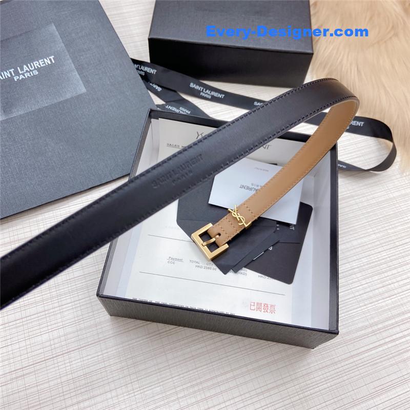 Y51 logo leather belt