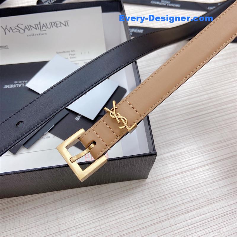 Y51 logo leather belt