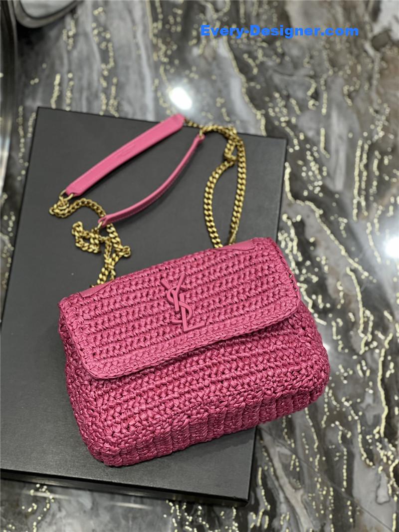 Y51 niki raffia bag small