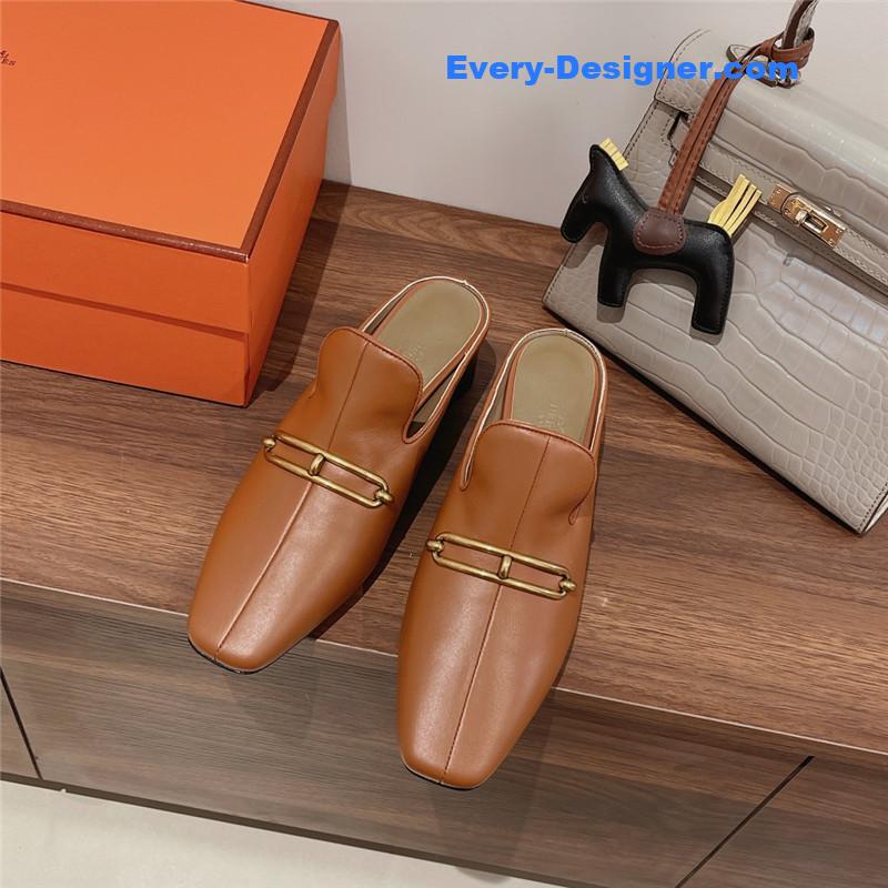 H**me5 muller chunky heel slippers