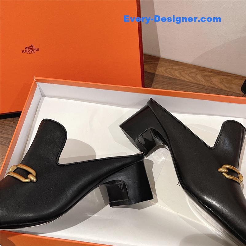 H**me5 muller chunky heel slippers