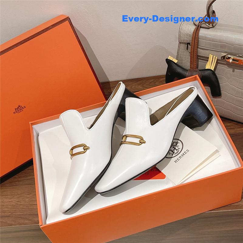 H**me5 muller chunky heel slippers