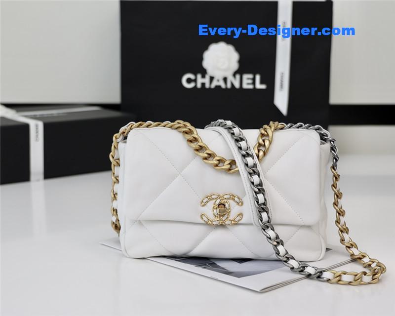 Ch**el 19 bag white