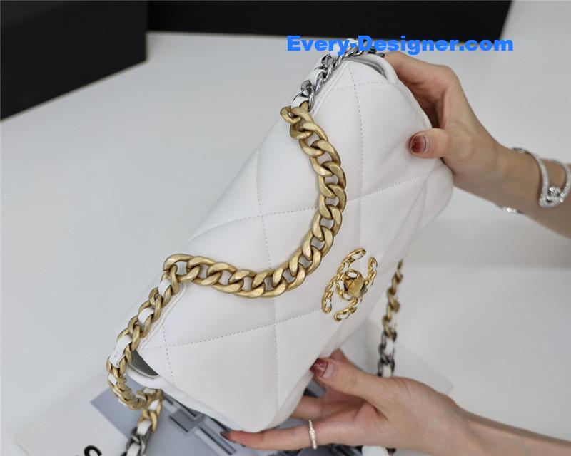 Ch**el 19 bag white