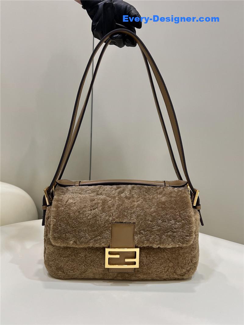 F**di lambswool baguette bag