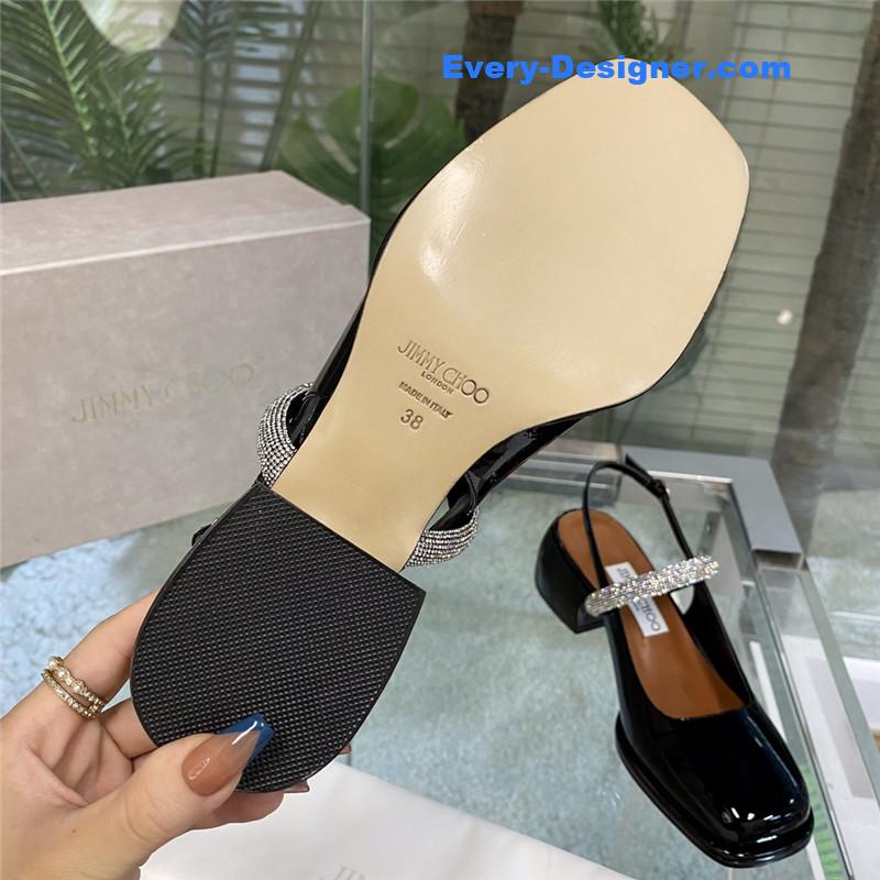 J1m*y Ch00 joezie series flat square toe shoes