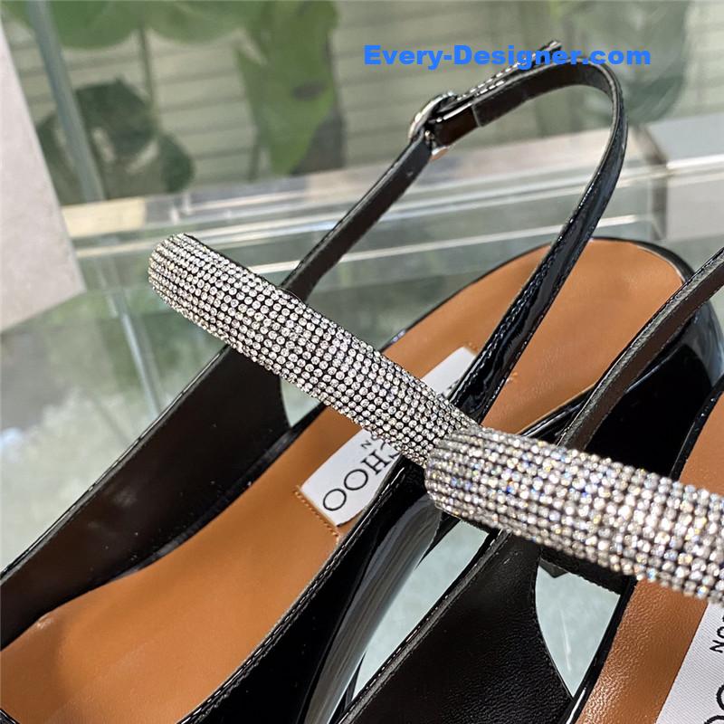 J1m*y Ch00 joezie series flat square toe shoes