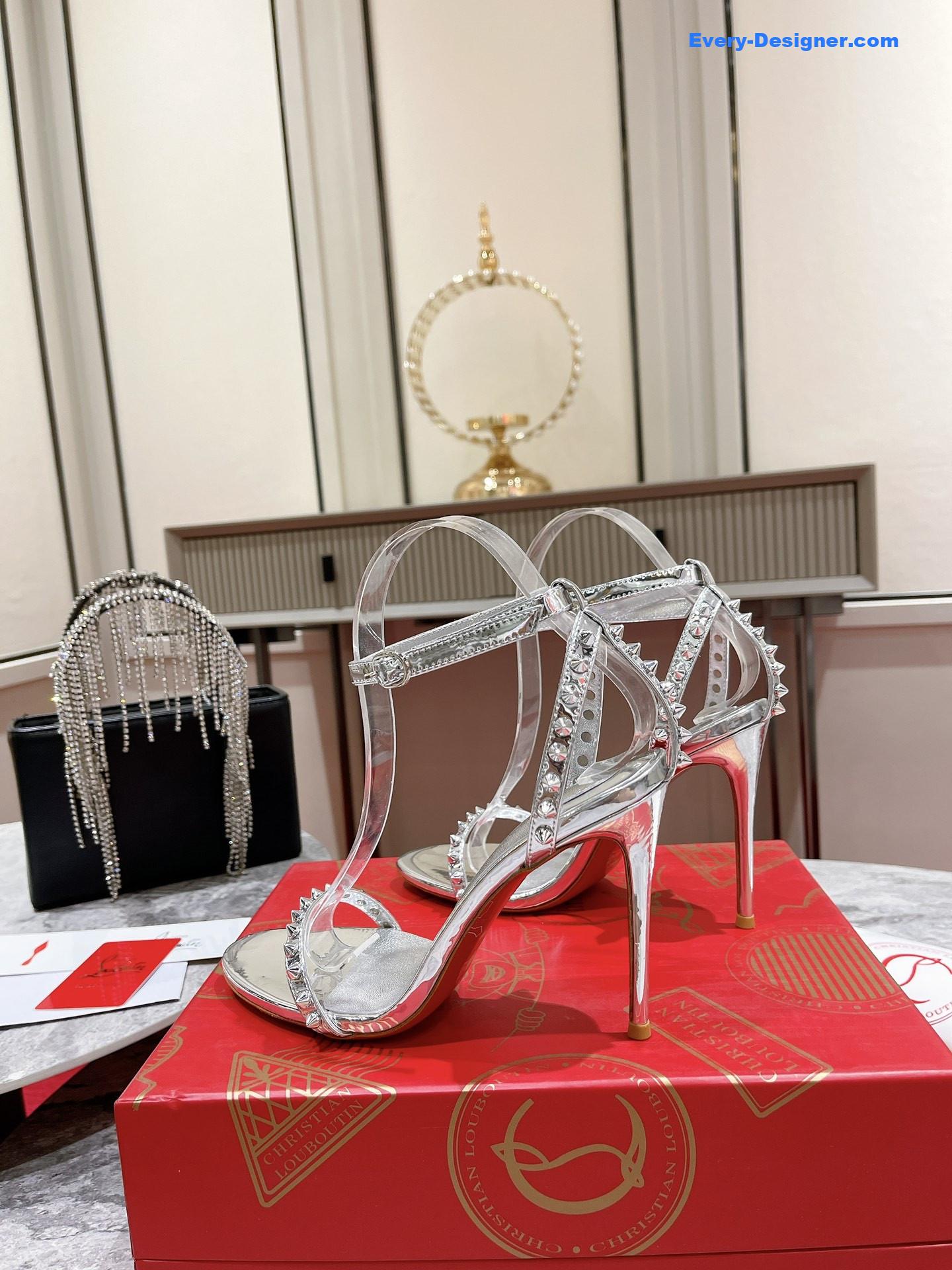 Chr1st1an louboutin spiked strappy sandals