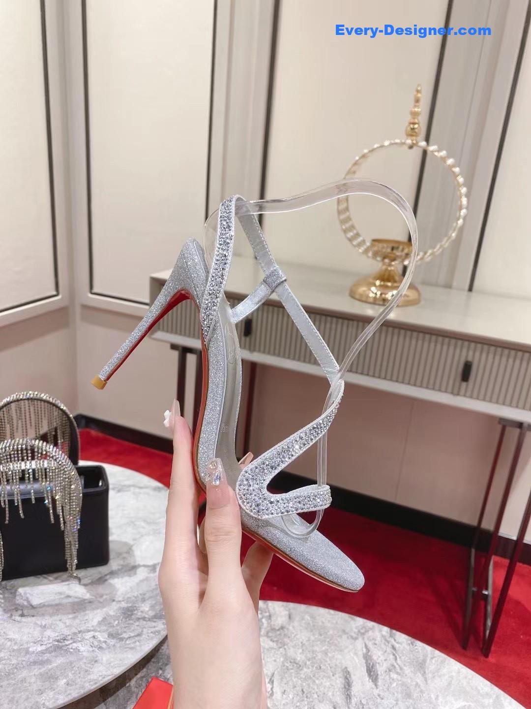 chr1st1an louboutin s sandals with D1am0nds