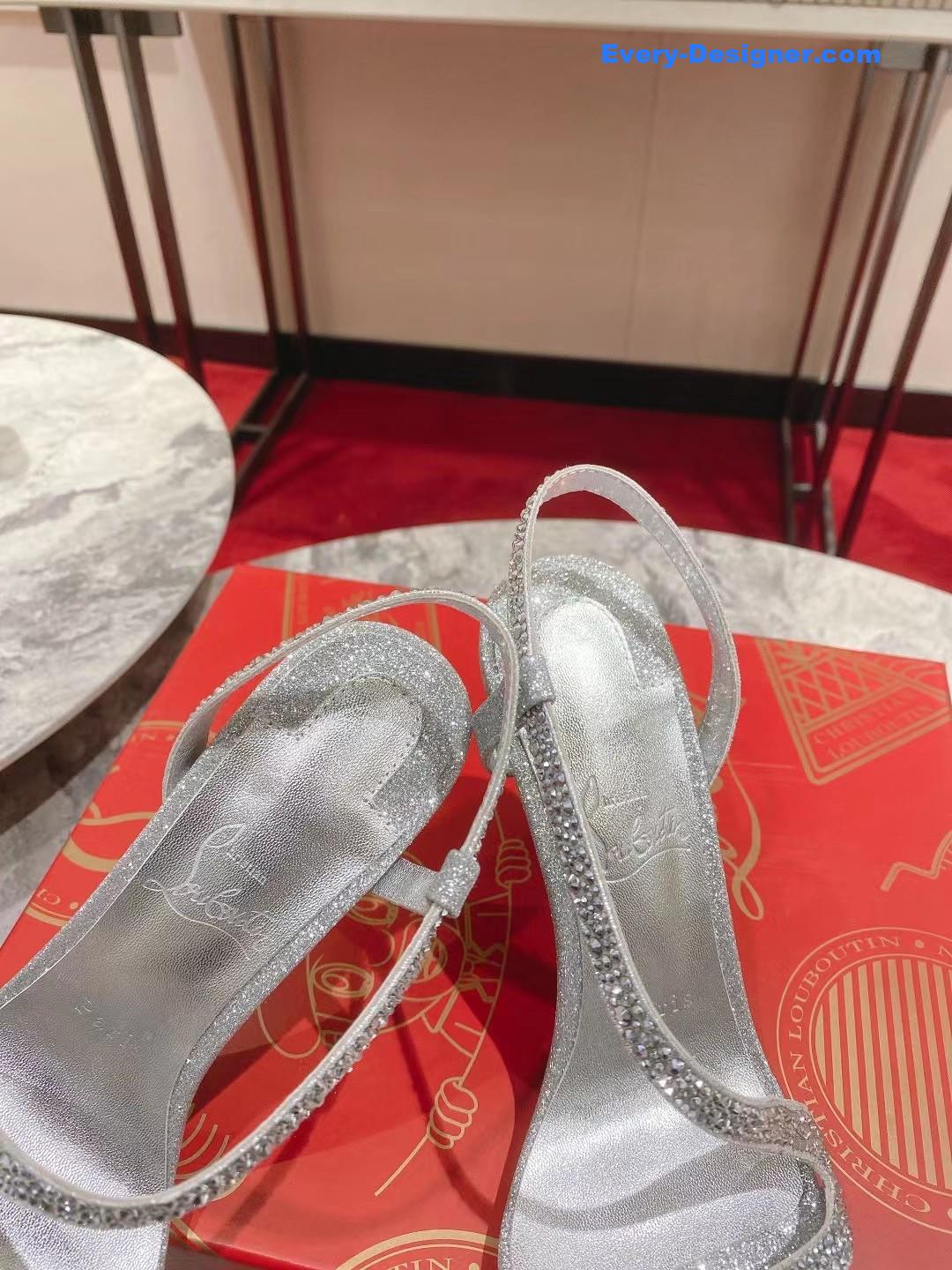 chr1st1an louboutin s sandals with D1am0nds