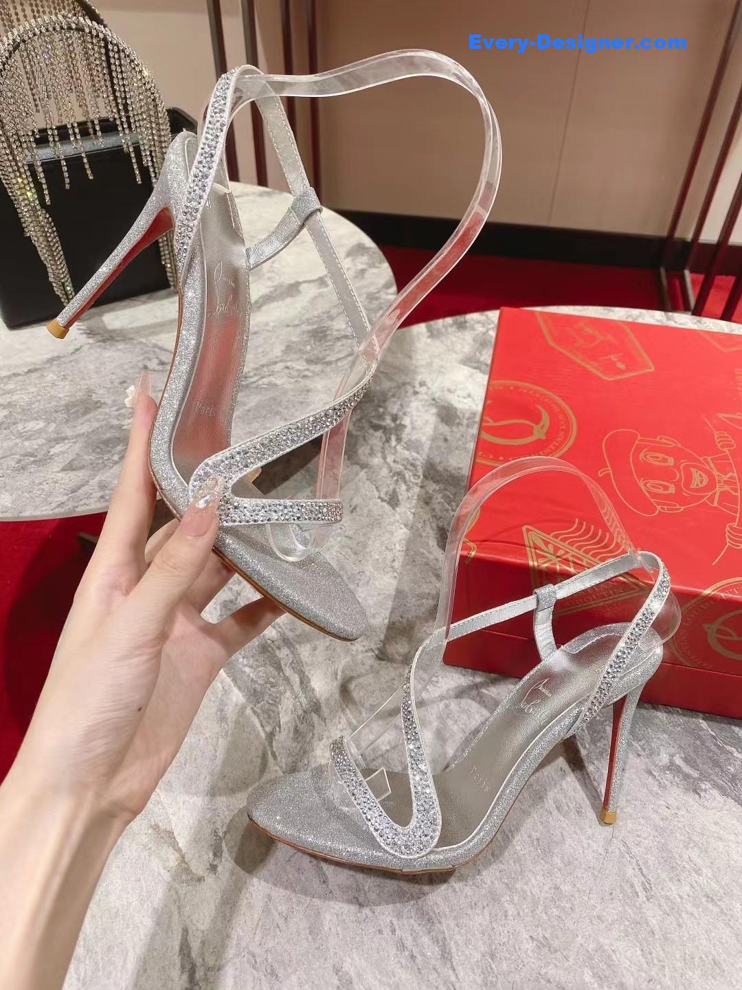 chr1st1an louboutin s sandals with D1am0nds