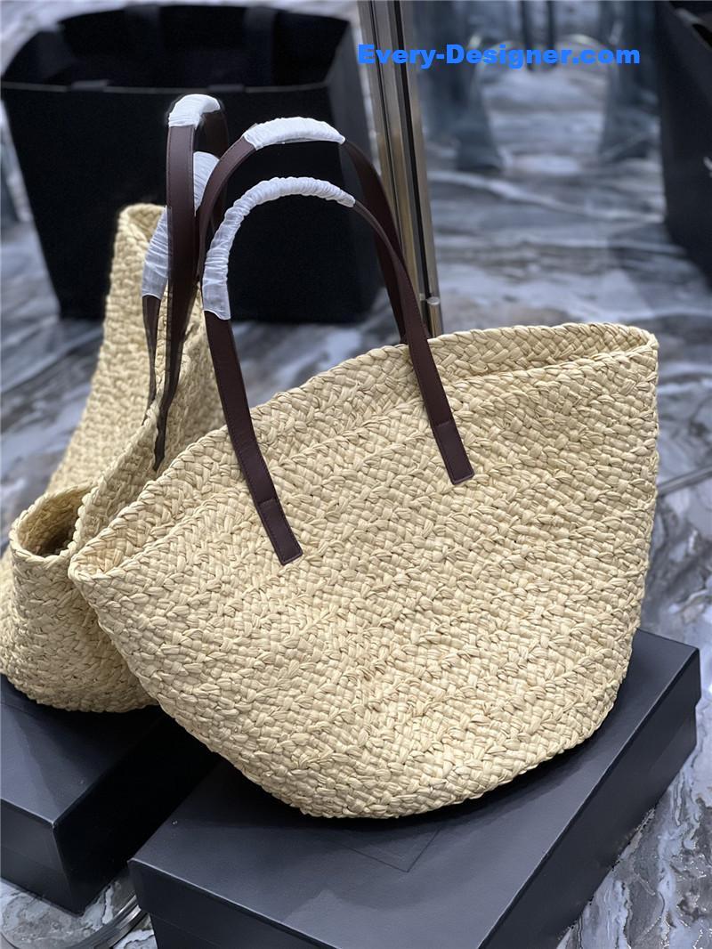 Y51 panier raffia tote bag