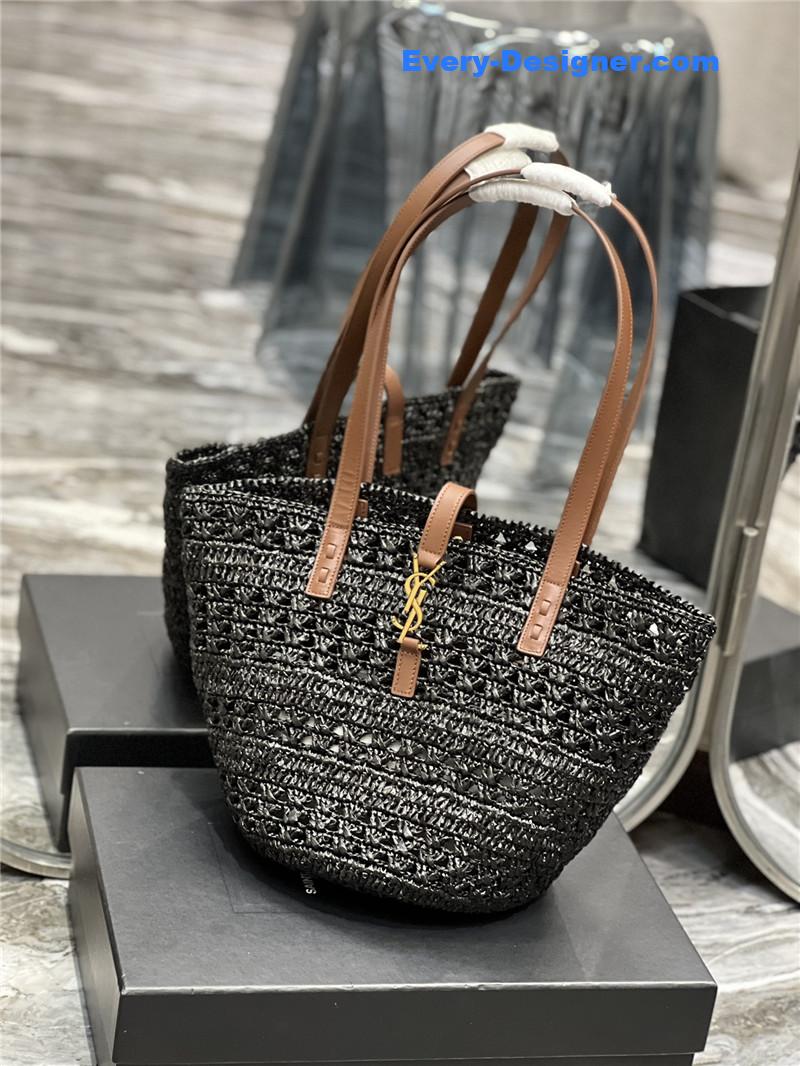 Y51 panier raffia tote bag
