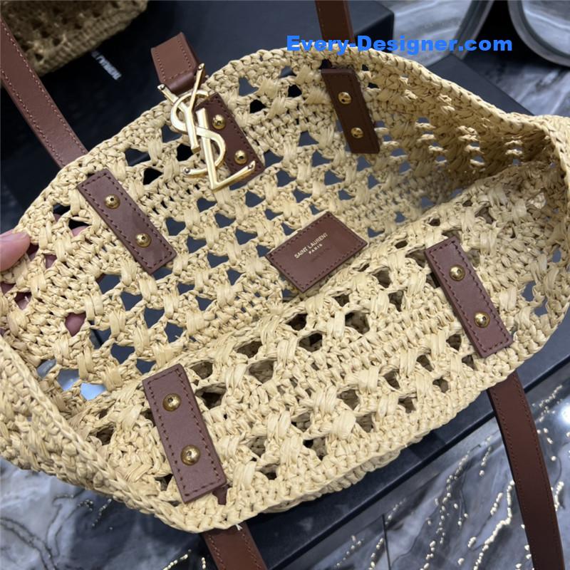 Y51 panier raffia tote bag