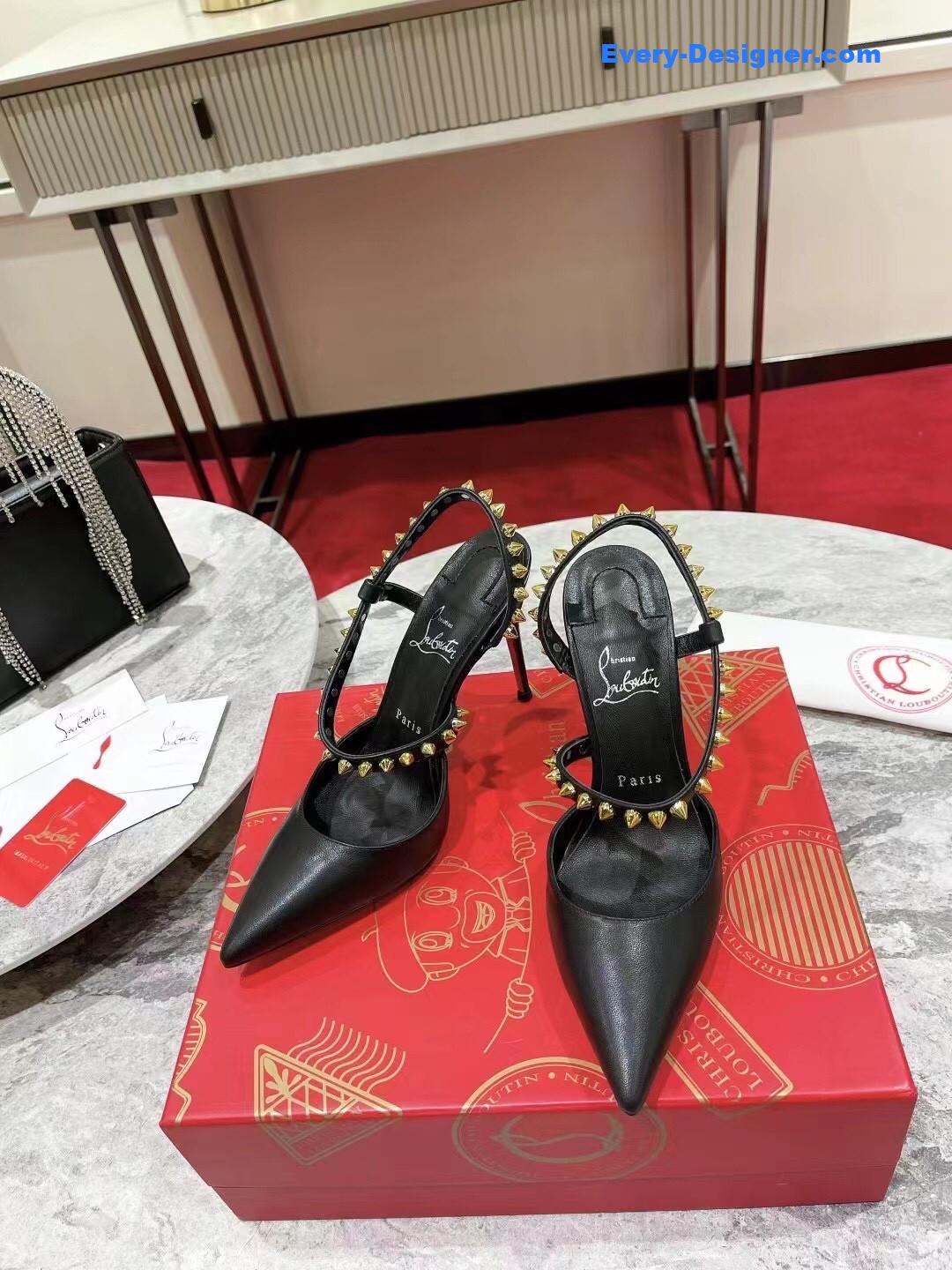 Chr1st1an louboutin lace stud sandals