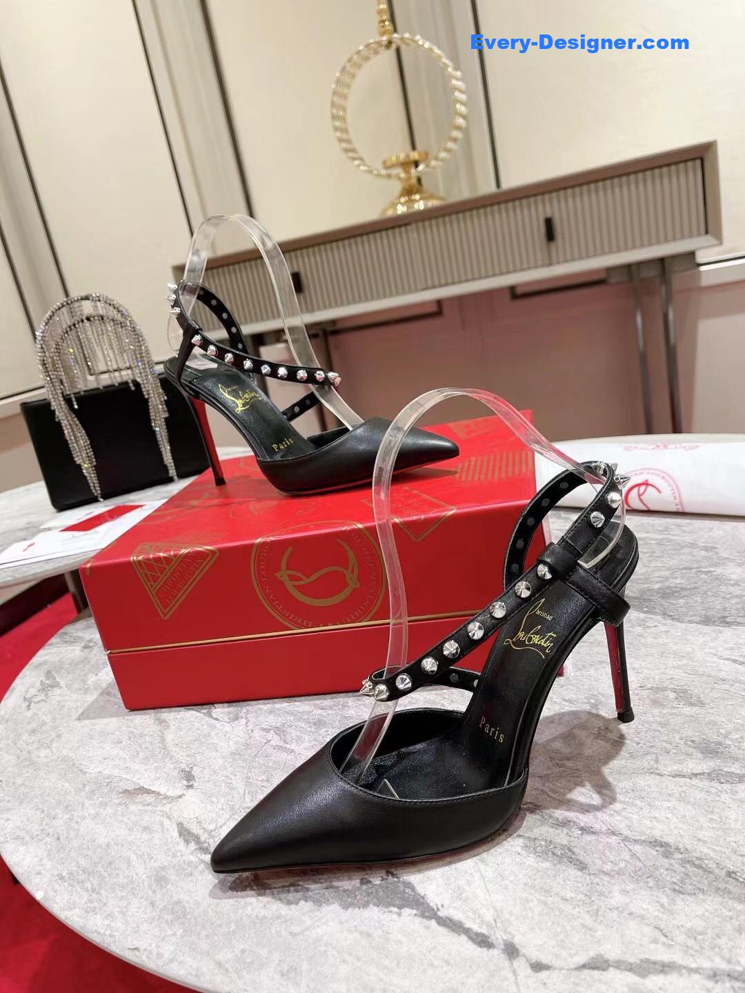 Chr1st1an louboutin lace stud sandals