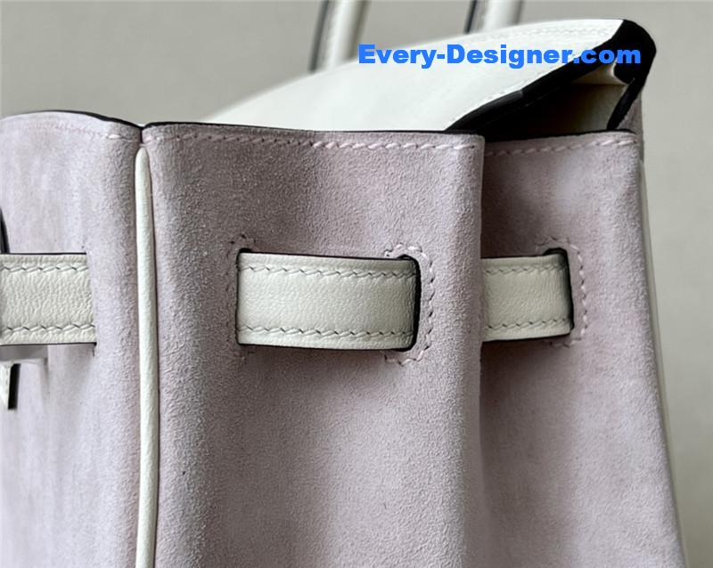 H**me5 birkin 25 suede bag