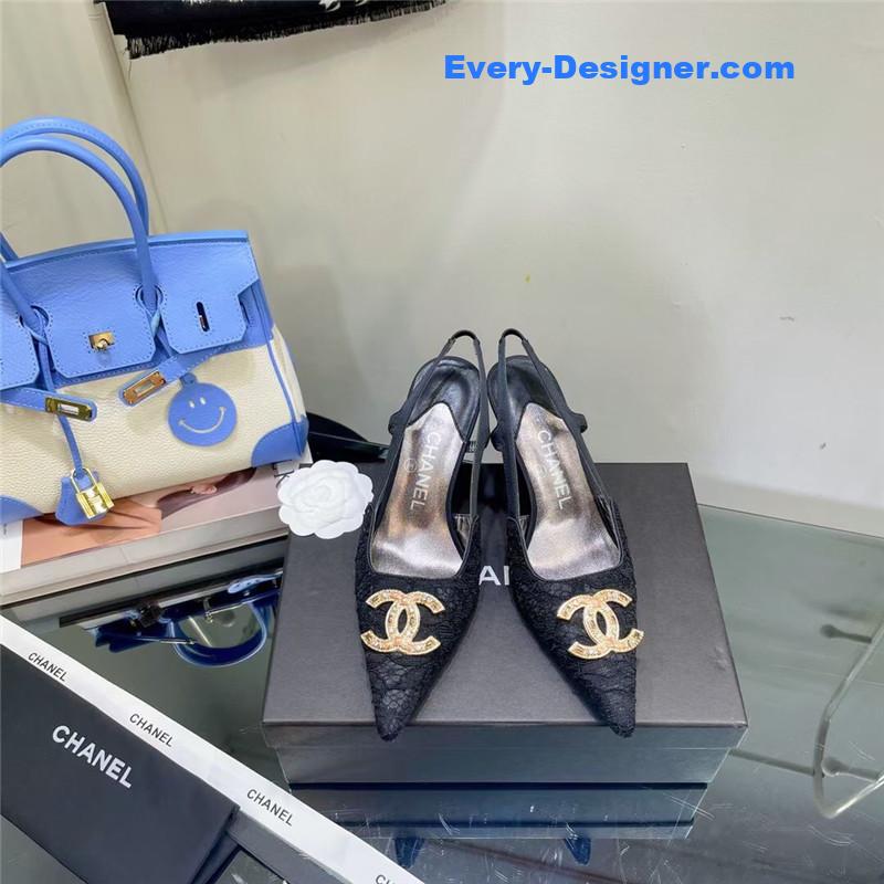 cc pearl double c pendant D1am0nd shoes