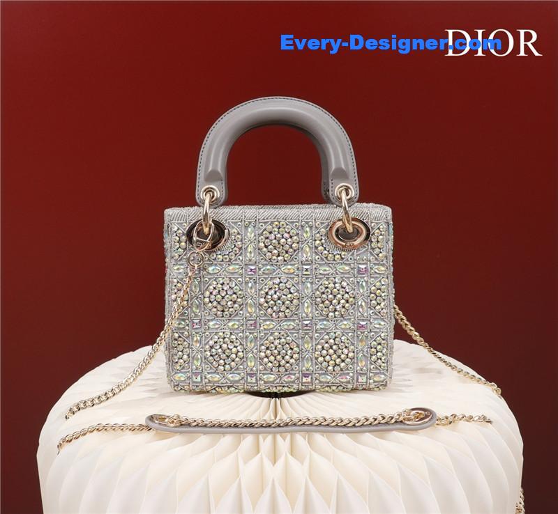 mini lady D10r beaded bag