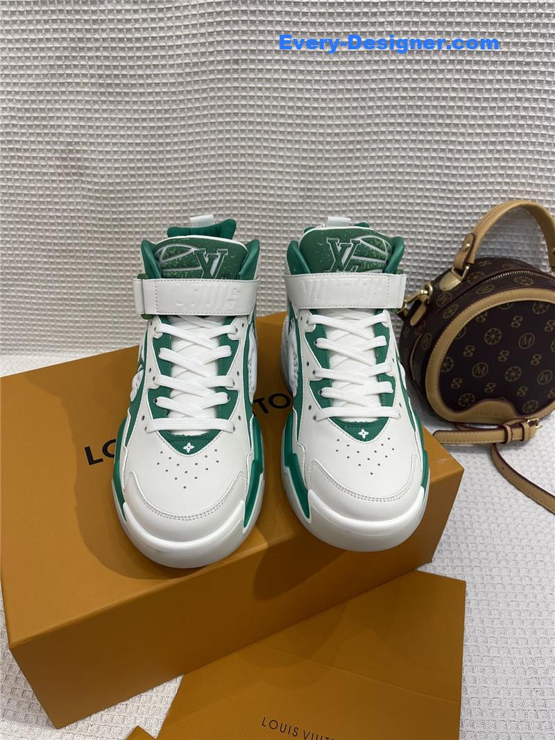 l0vis Vvtt0n lv white/green trainer 2 sneakers