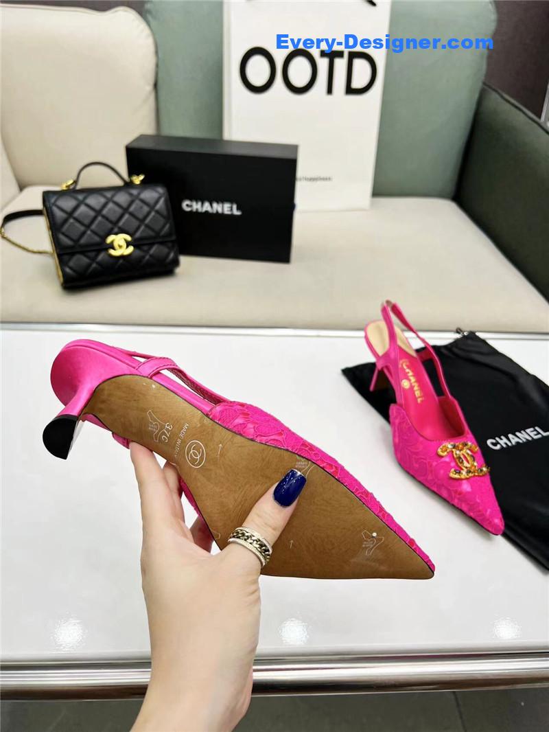 cc pearl double c pendant D1am0nd shoes