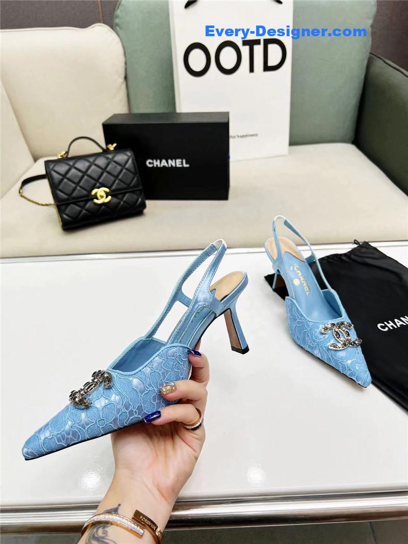 cc pearl double c pendant D1am0nd shoes