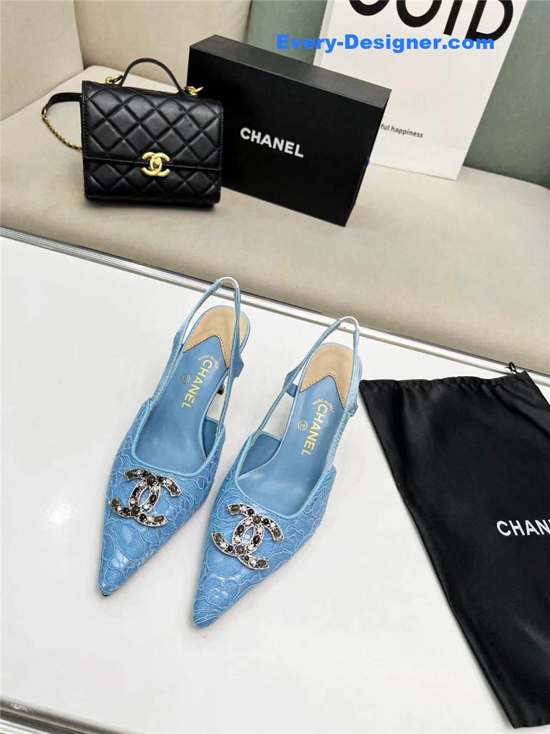 cc pearl double c pendant D1am0nd shoes