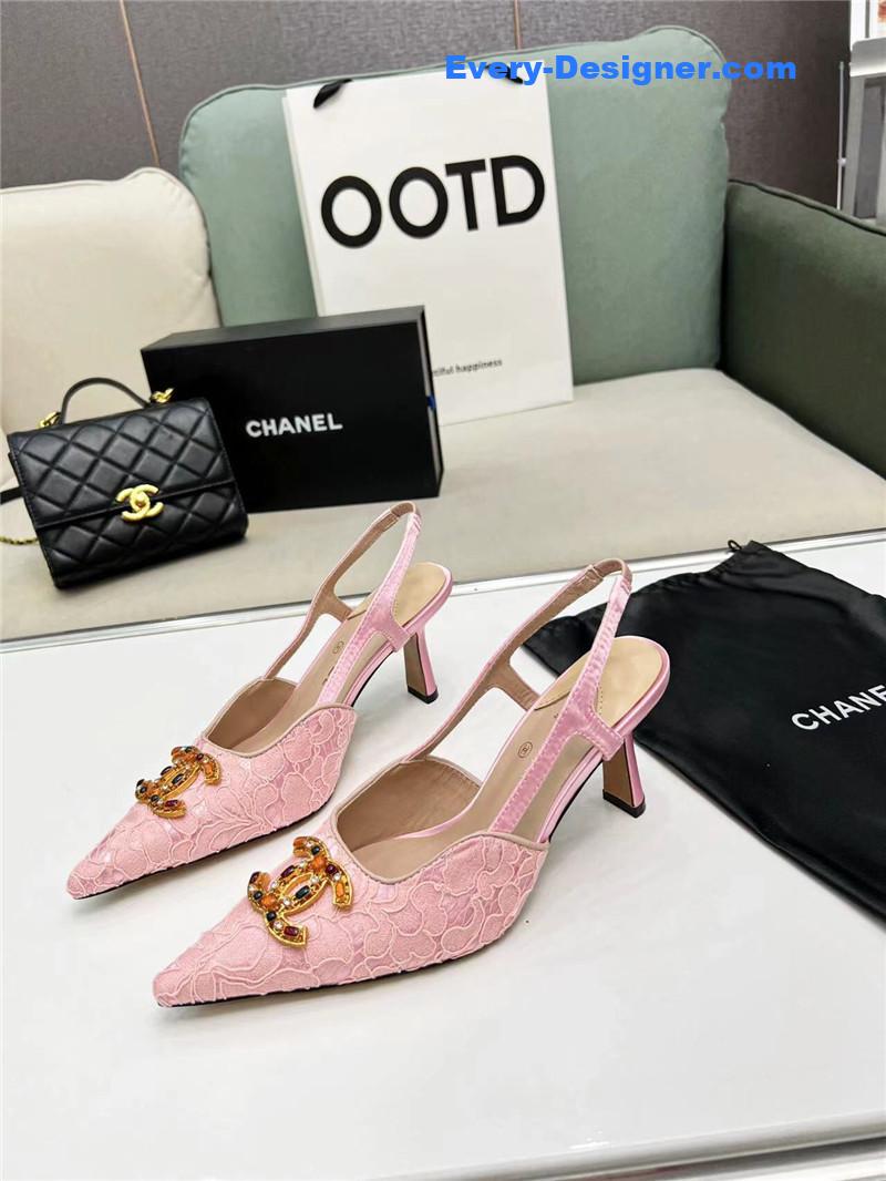 cc pearl double c pendant D1am0nd shoes
