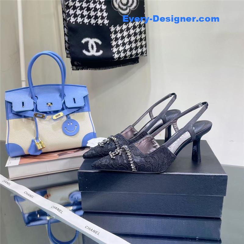 cc pearl double c pendant D1am0nd shoes