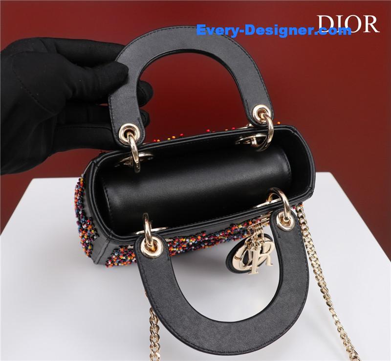 mini lady D10r beaded bag