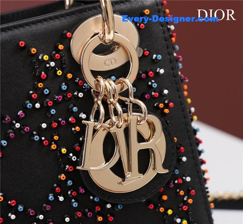 mini lady D10r beaded bag