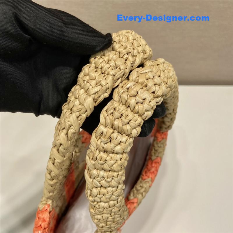 Pra*a raffia tote bag