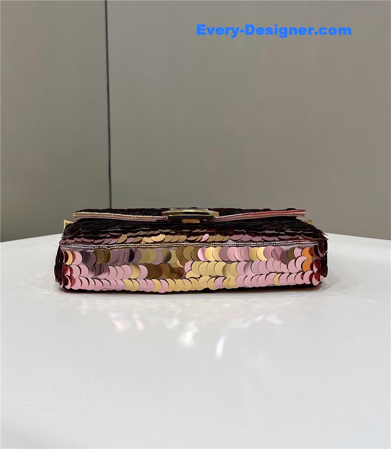 F**di sequin baguette bag