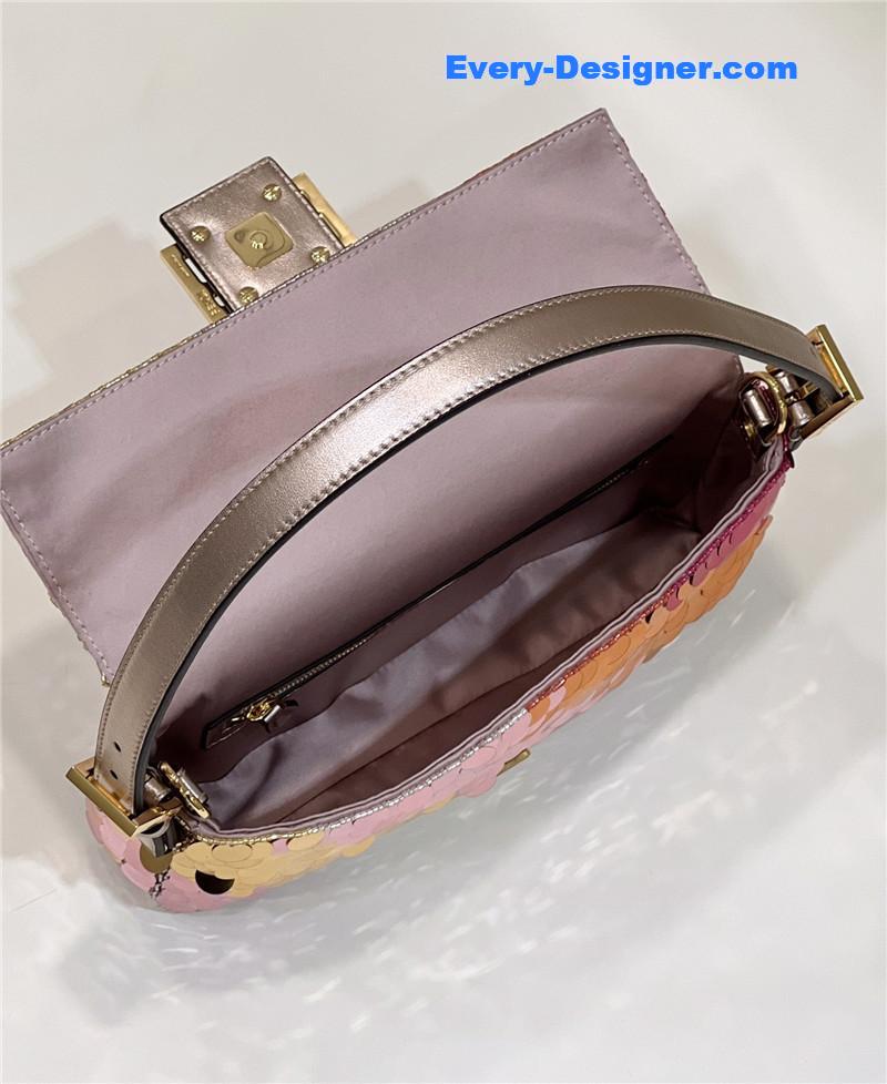 F**di sequin baguette bag