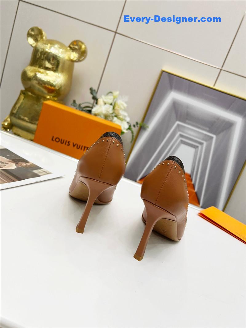 l0vis Vvtt0n lv logo leather shoes