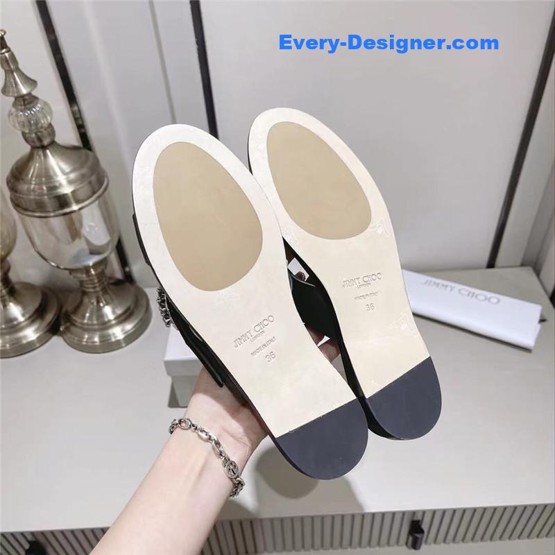 J1m*y Ch00 rhinestone c buckle slides