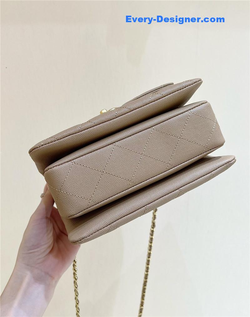 Ch**el leather cf shoulder bag