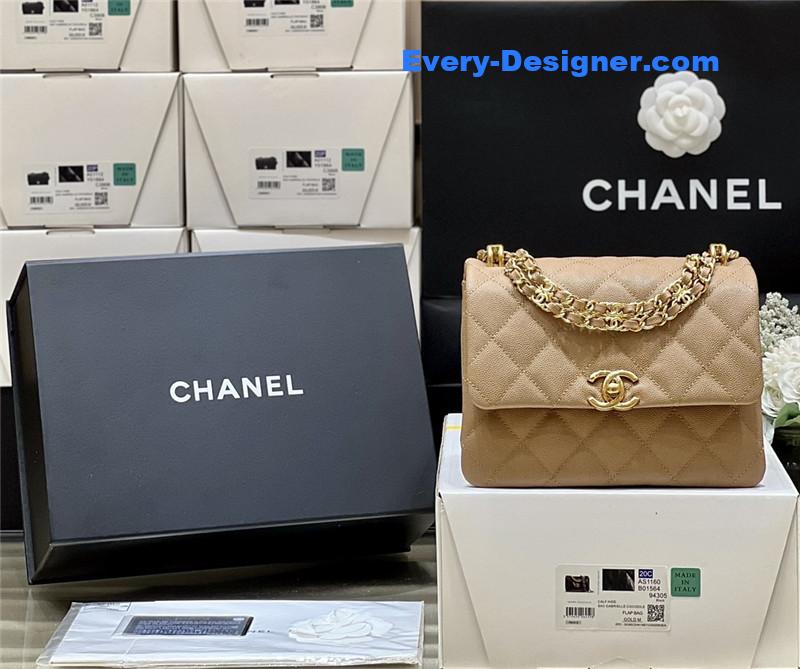 Ch**el leather cf shoulder bag