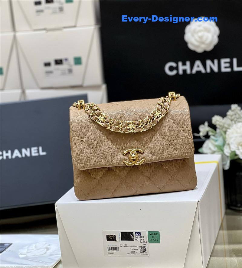 Ch**el leather cf shoulder bag