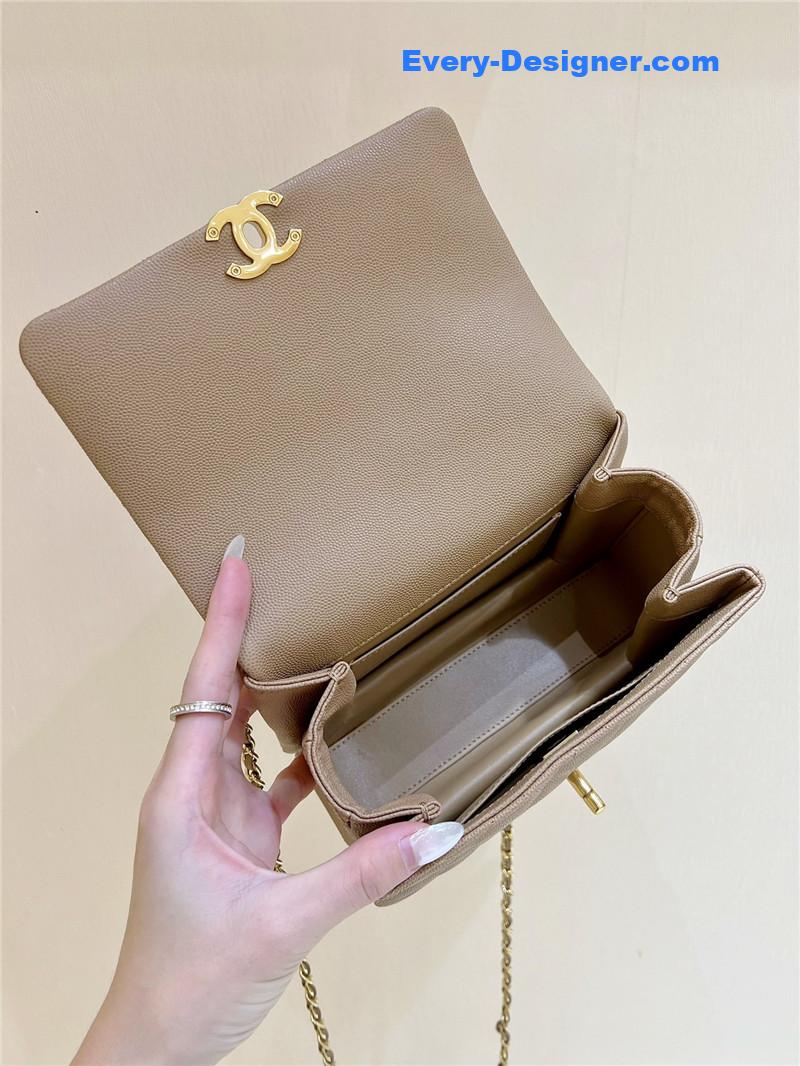 Ch**el leather cf shoulder bag