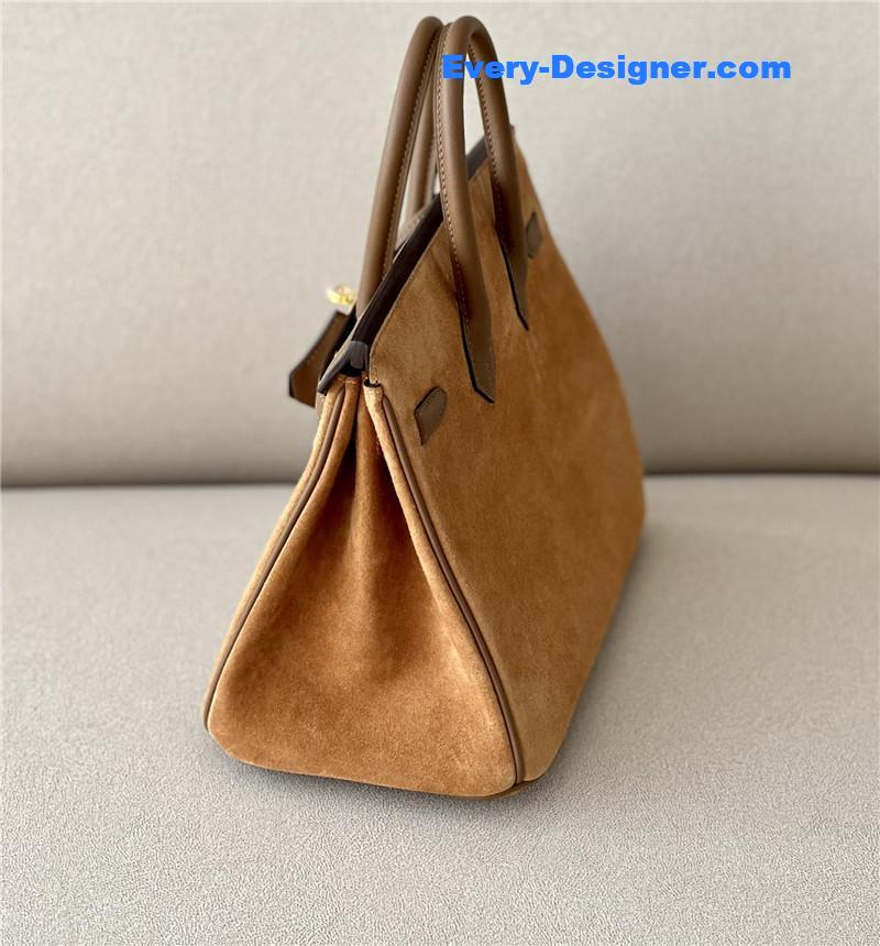 H**me5 birkin 25 suede bag